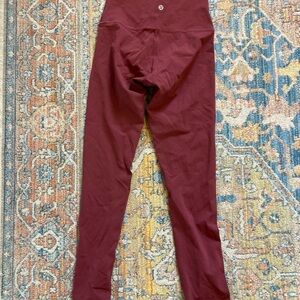 lululemon athletica Burgundy Leggings